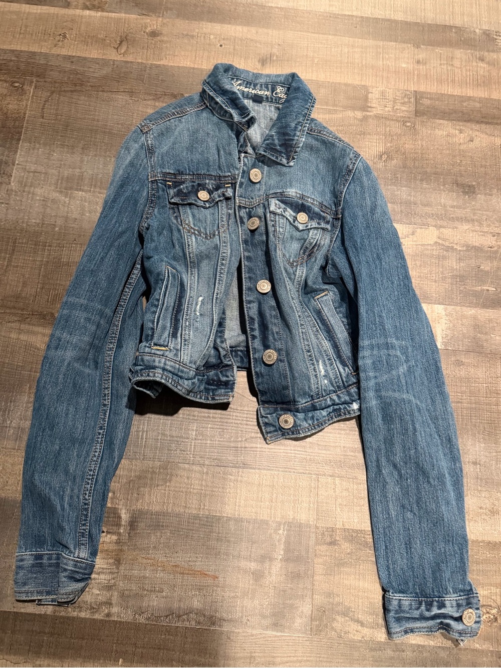 American Eagle Women's Blue Denim Jacket